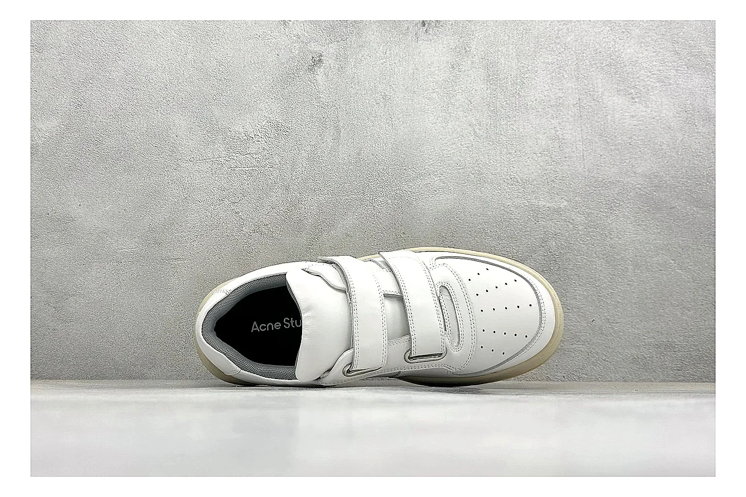 Acne Studios white velcro low-top QC inspection image thumbnail 6