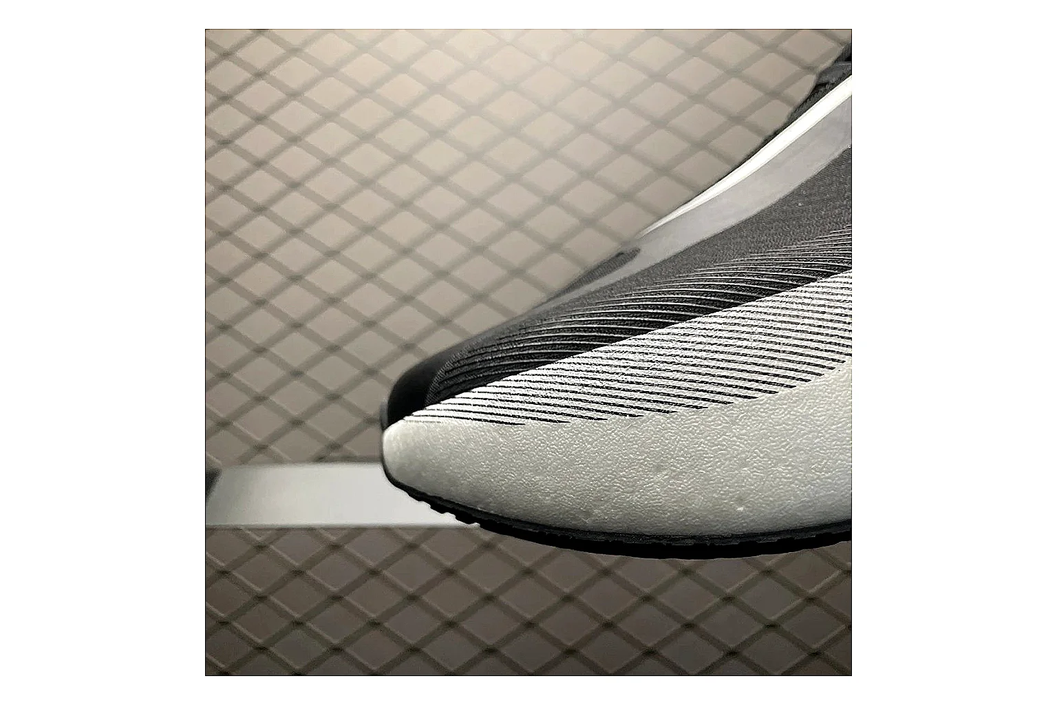 Adidas Adistar Cushion Grey Black QC photo showing black grey adistar cushion runner with mixed upper and runner shape thumbnail 4