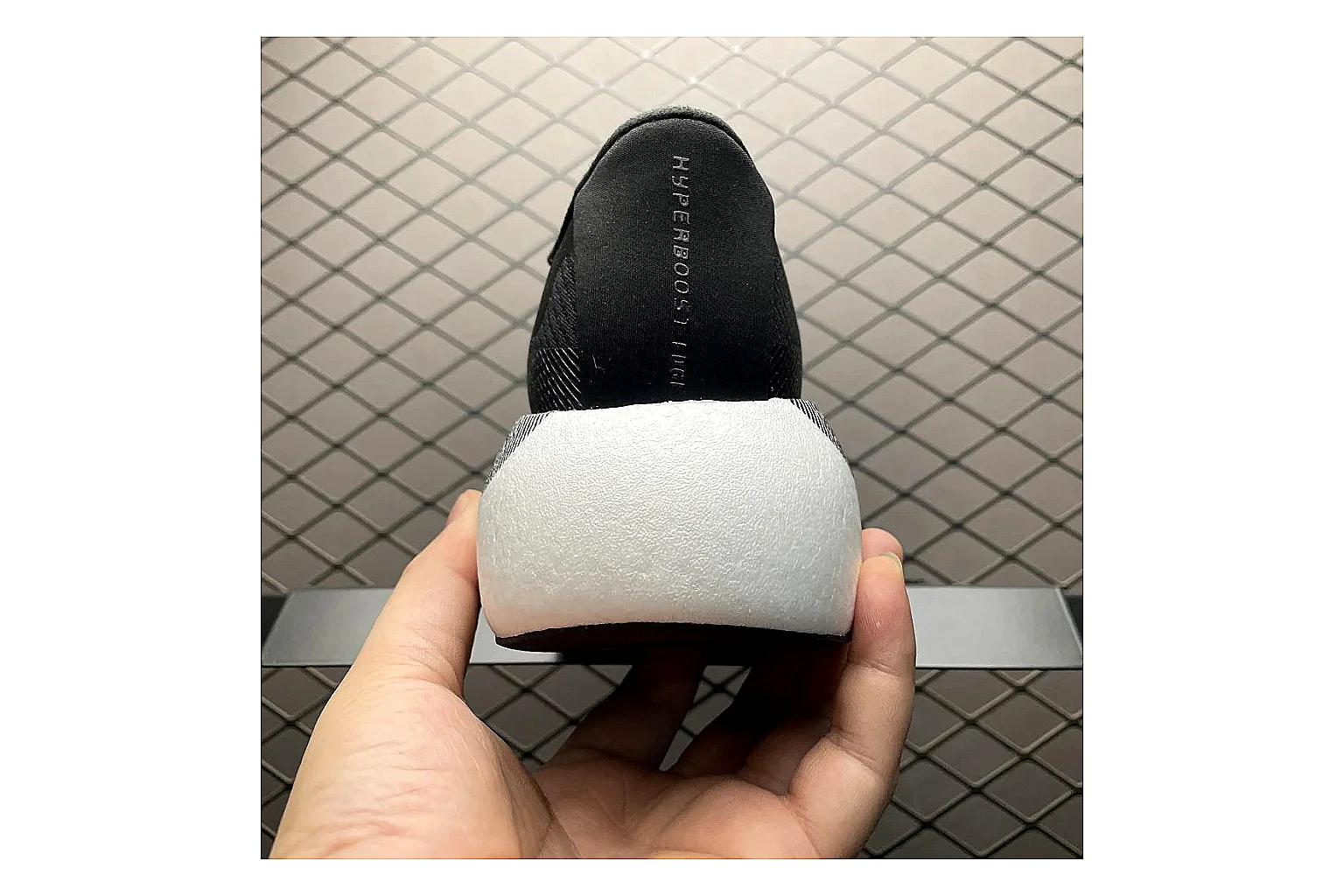 Adidas Adistar Cushion Grey Black QC photo showing black grey adistar cushion runner with mixed upper and runner shape thumbnail 5