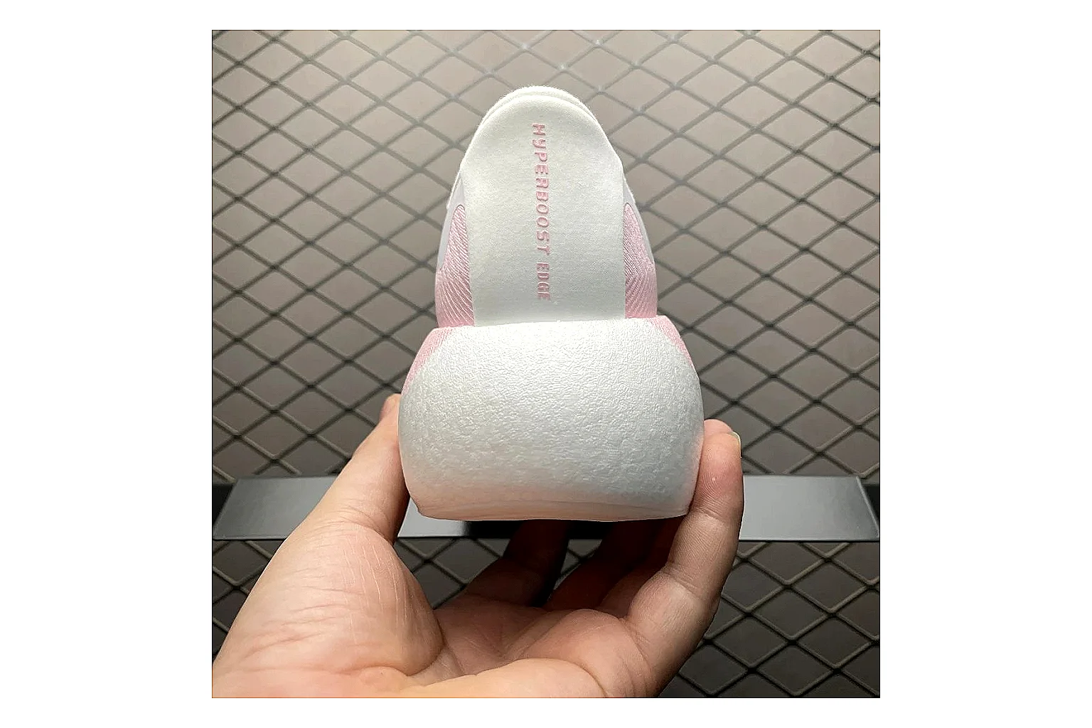Adidas Adistar Cushion Pink QC photo showing white pink adistar cushion runner with mixed upper and runner shape thumbnail 5