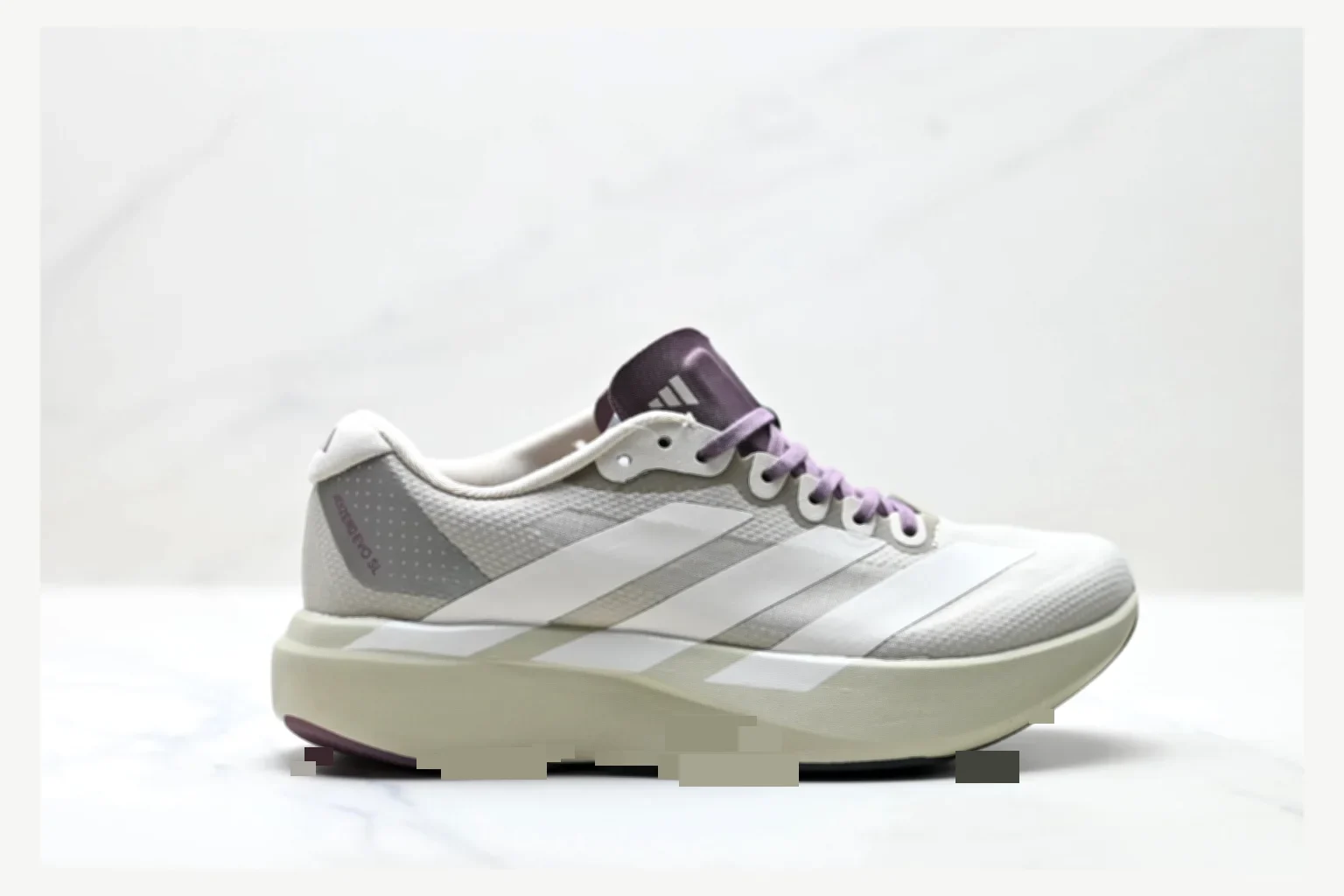 Adidas Adizero Evo White Blue Runner QC photo reference SKU 1182167440