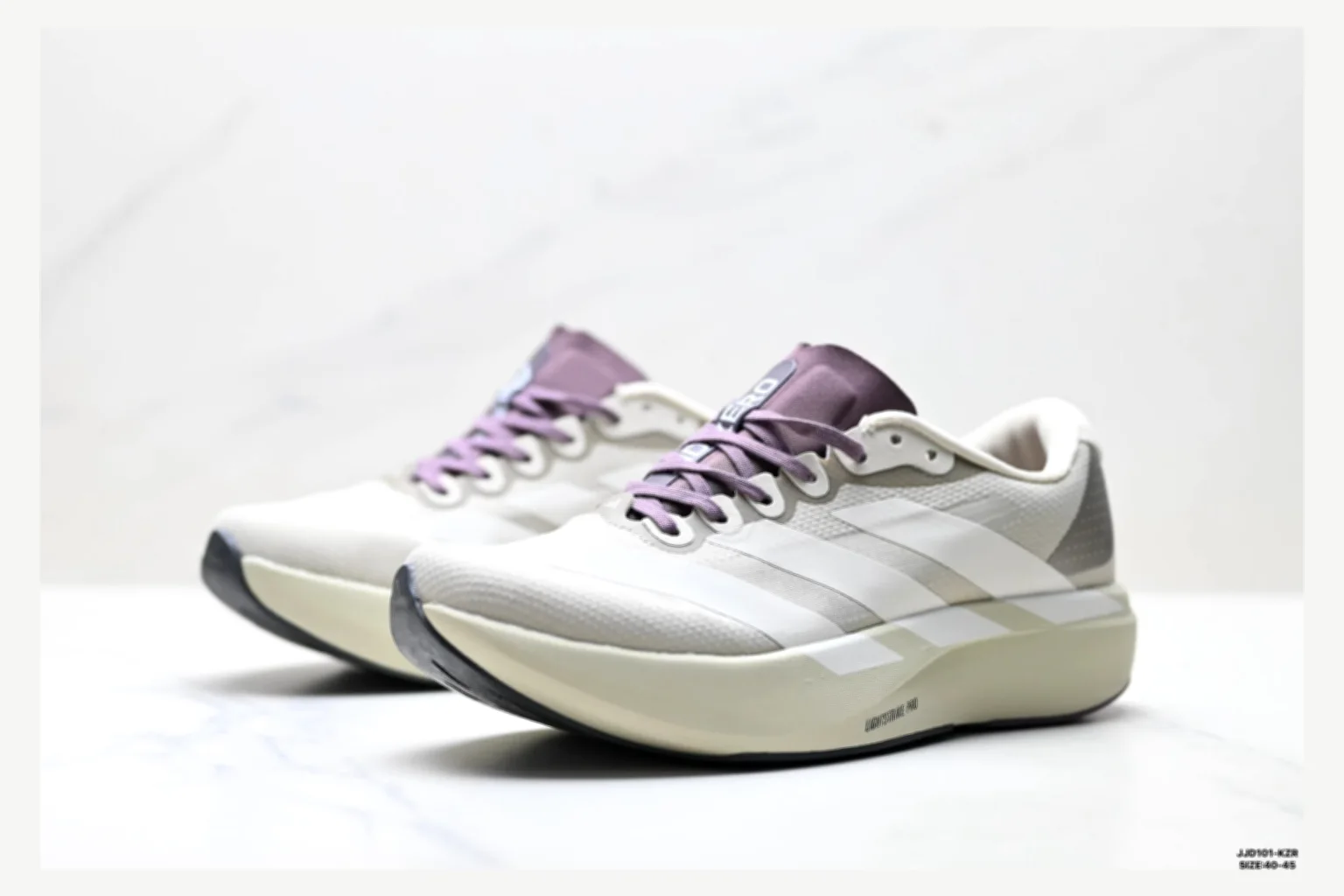 Adidas Adizero Evo White Blue Runner QC photo reference SKU 1182167440