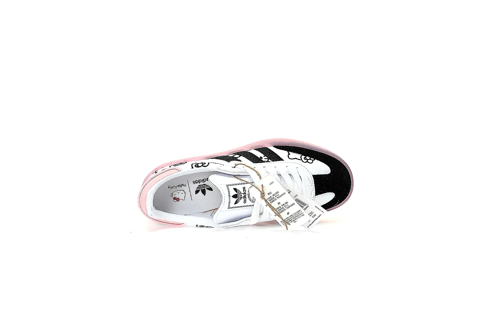 Kako QC Lab inspection photos for Adidas Black White Pink Samba Style Sneaker thumbnail 2