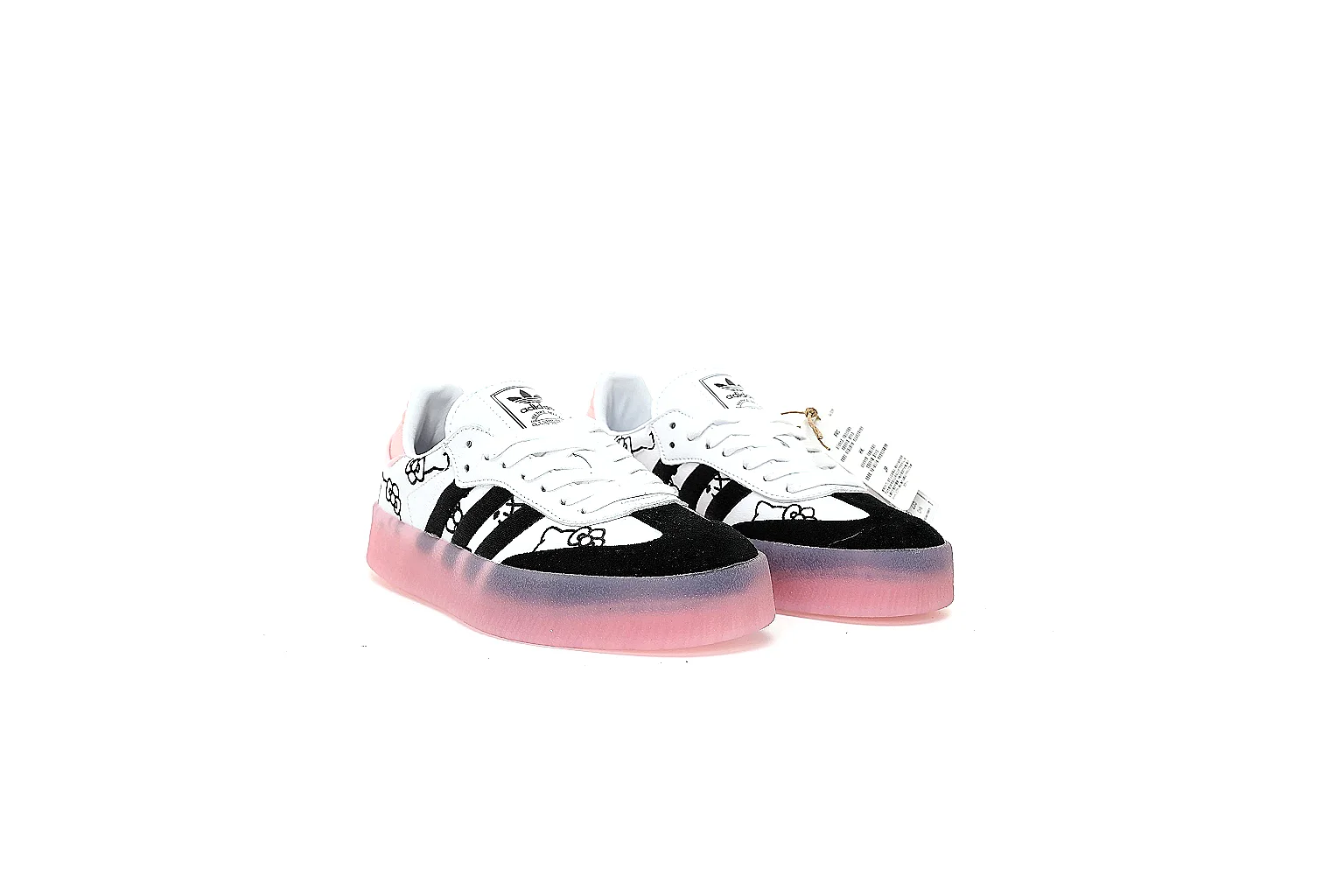 Kako QC Lab inspection photos for Adidas Black White Pink Samba Style Sneaker thumbnail 4