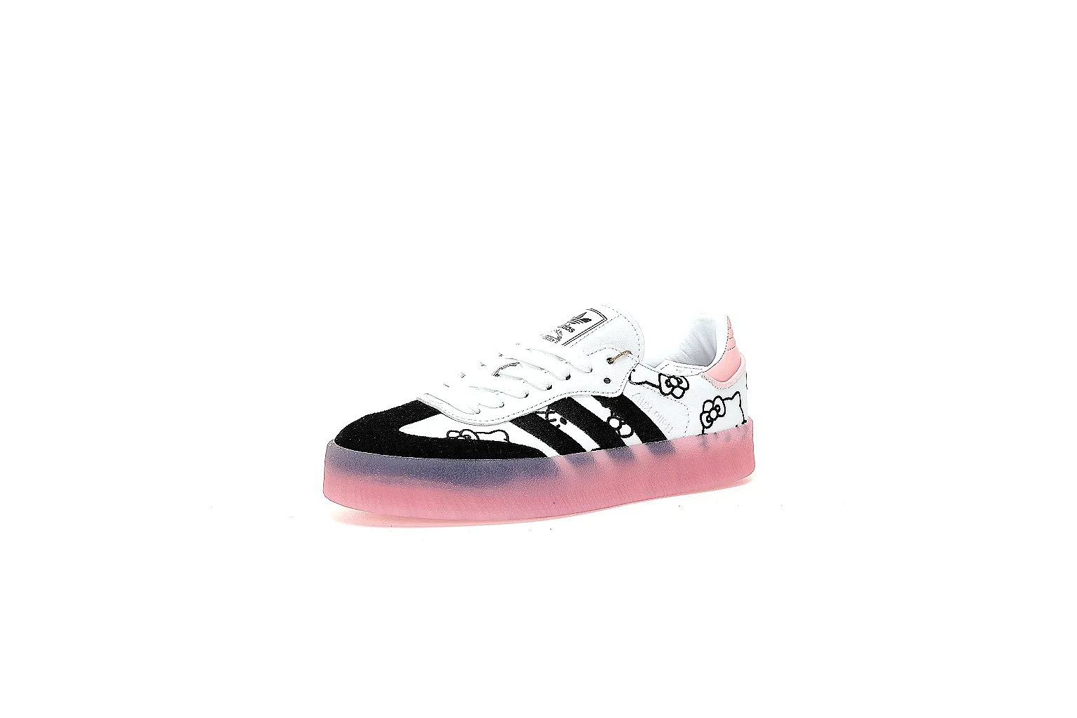 Kako QC Lab inspection photos for Adidas Black White Pink Samba Style Sneaker thumbnail 5