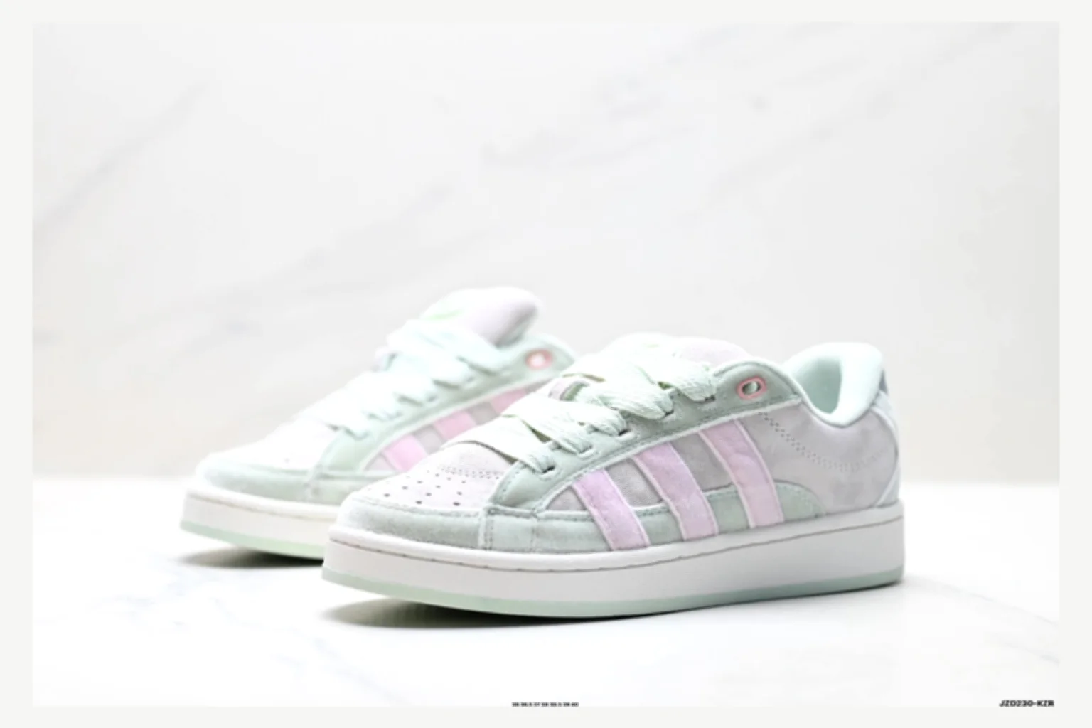 Adidas Campus Mint Pink Low Top QC photo reference SKU 1182167517