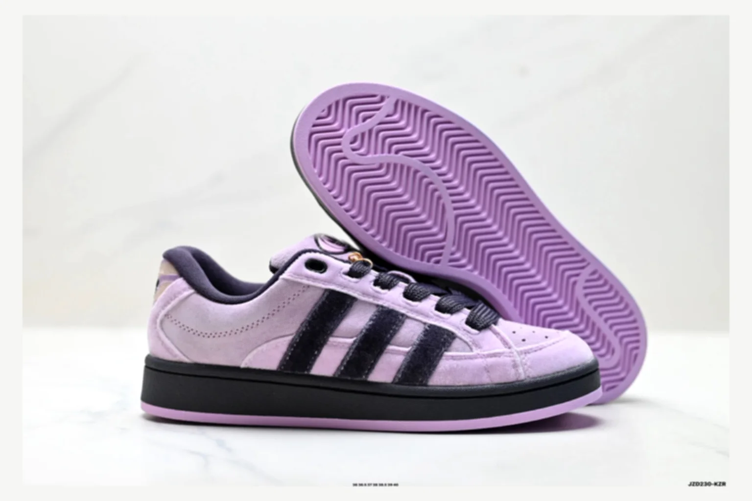 Adidas Campus Lavender Black Low Top QC photo reference SKU 1182167518 thumbnail 3