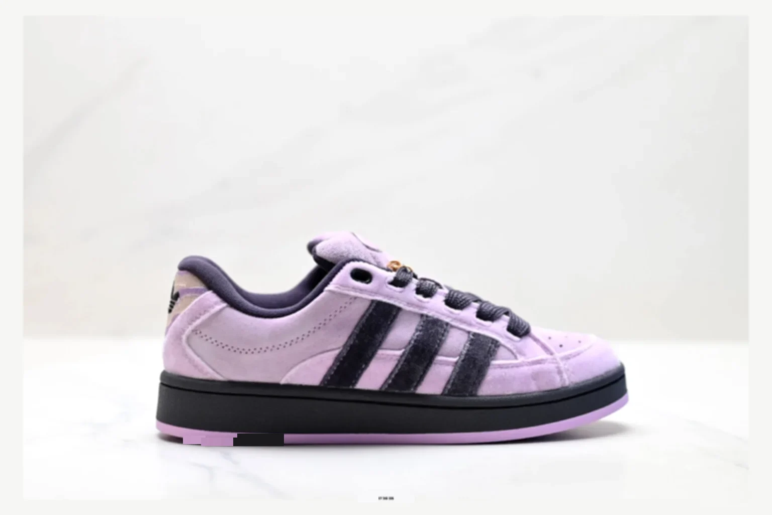 Adidas Campus Lavender Black Low Top QC photo reference SKU 1182167518