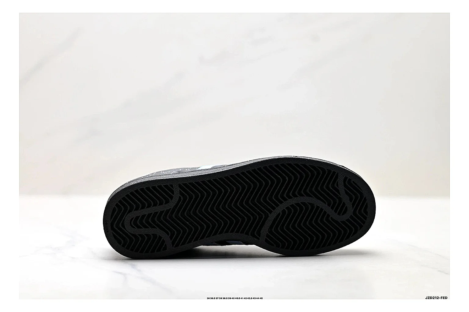 Adidas Originals Samba Black Blue Sneakers QC photo reference showing black blue terrace sneakers with leather texture, side-profile shape, upper panel lines, and outsole detail thumbnail 3