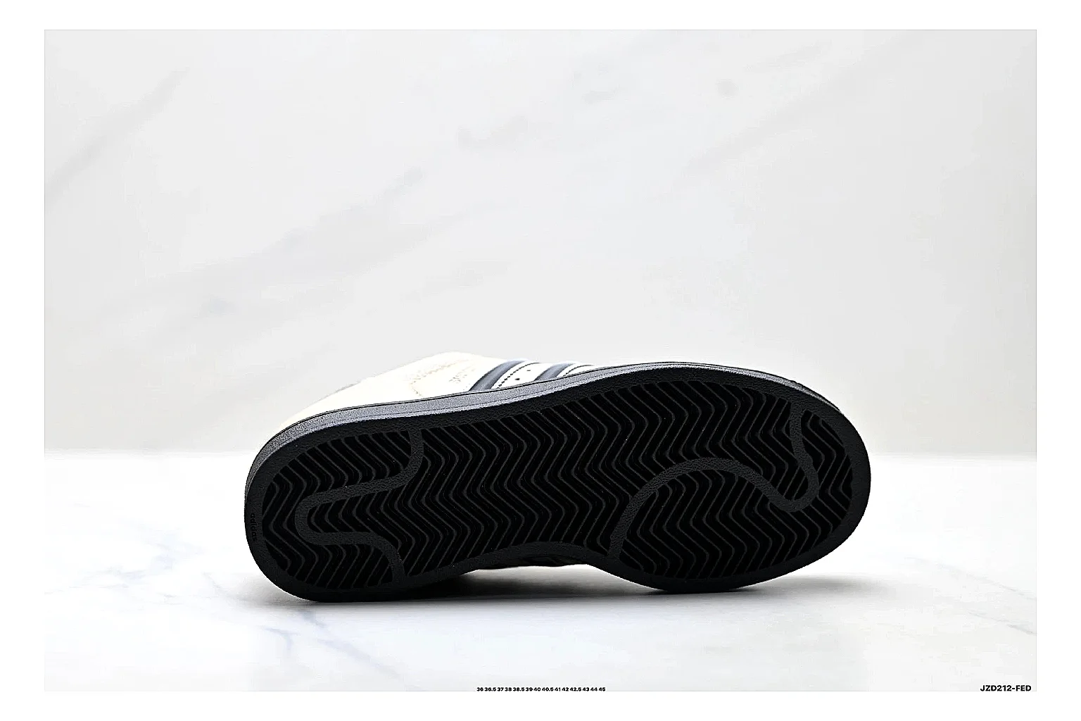 Adidas Originals Samba Cream Black Sneakers QC photo reference showing cream black terrace sneakers with leather texture, side-profile shape, upper panel lines, and outsole detail thumbnail 3