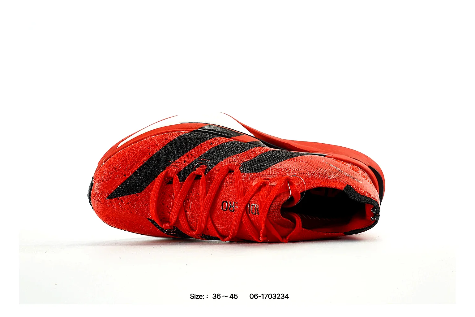 kakoqclab.com Adidas Red Black Performance Runner 1529 Red Black runner product image thumbnail 2