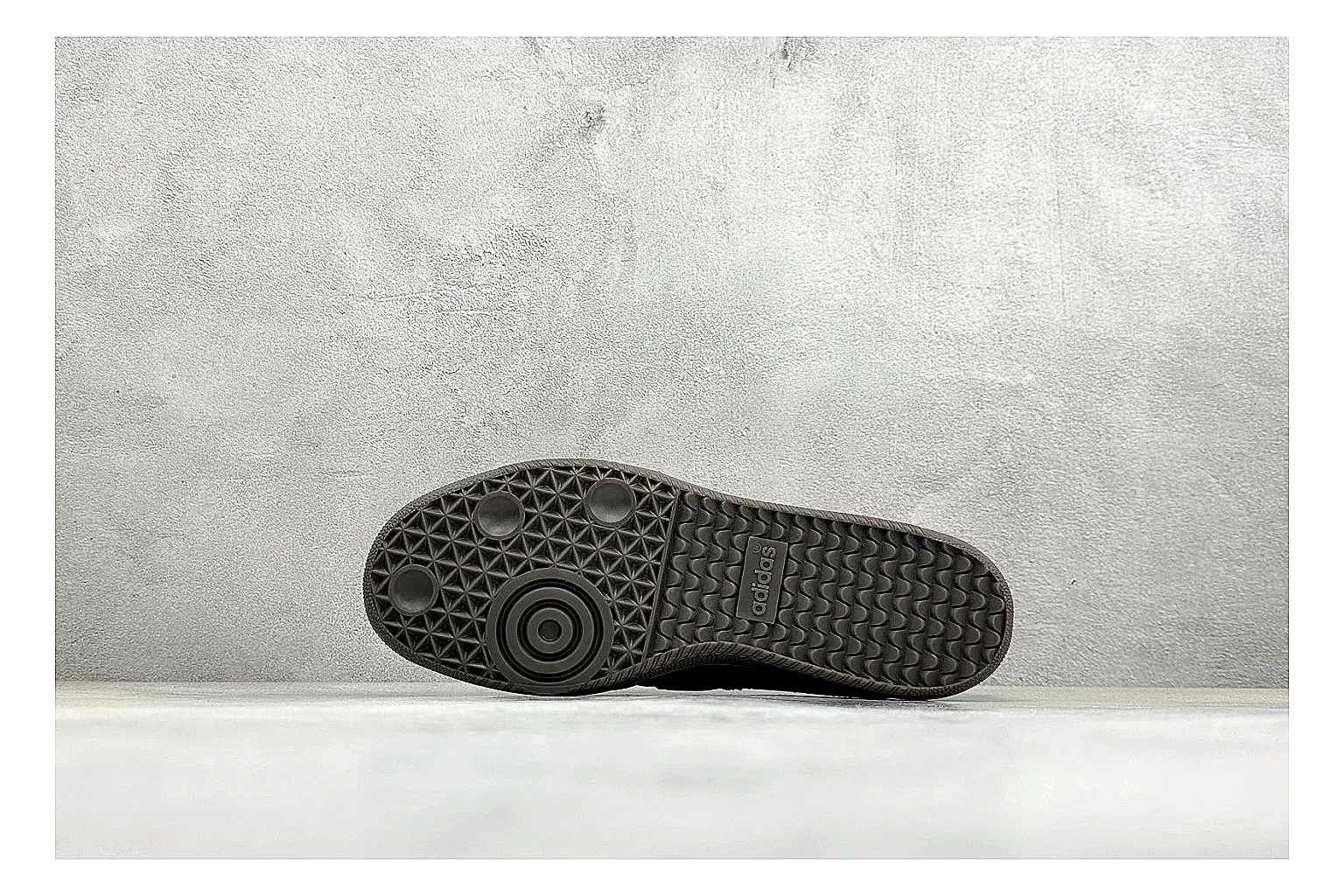 Adidas Samba Jane Black QC reference photo showing black Mary Jane upper, Samba-style stripes, strap closure, gum outsole, and low terrace shape thumbnail 3