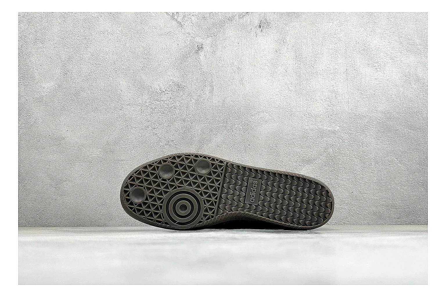 Adidas Samba Jane Brown QC reference photo showing brown Mary Jane upper, Samba-style side stripes, strap closure, gum outsole, and low terrace profile thumbnail 3