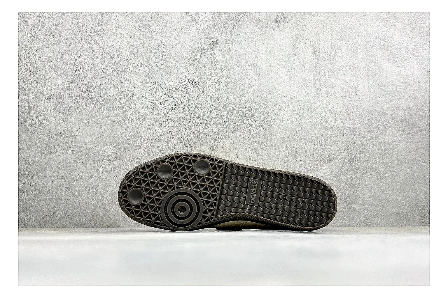 Adidas Samba Jane Cream QC reference photo showing cream Mary Jane upper, dark gum outsole, Samba-style side stripes, and low strap silhouette thumbnail 3