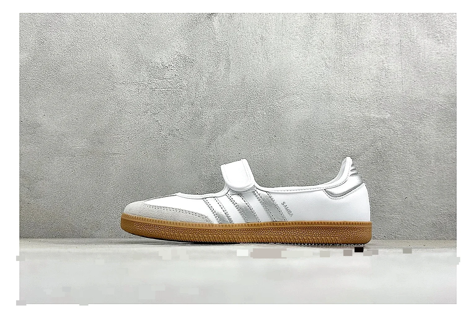 Adidas Samba Jane white QC strap inspection image