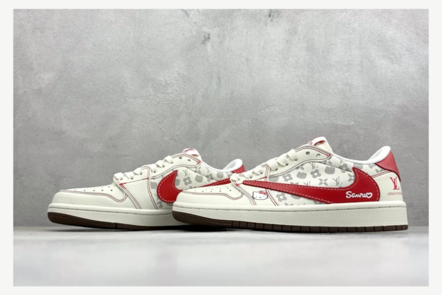Adidas Samba White Red Low Top QC photo reference SKU 1182167385 thumbnail 3