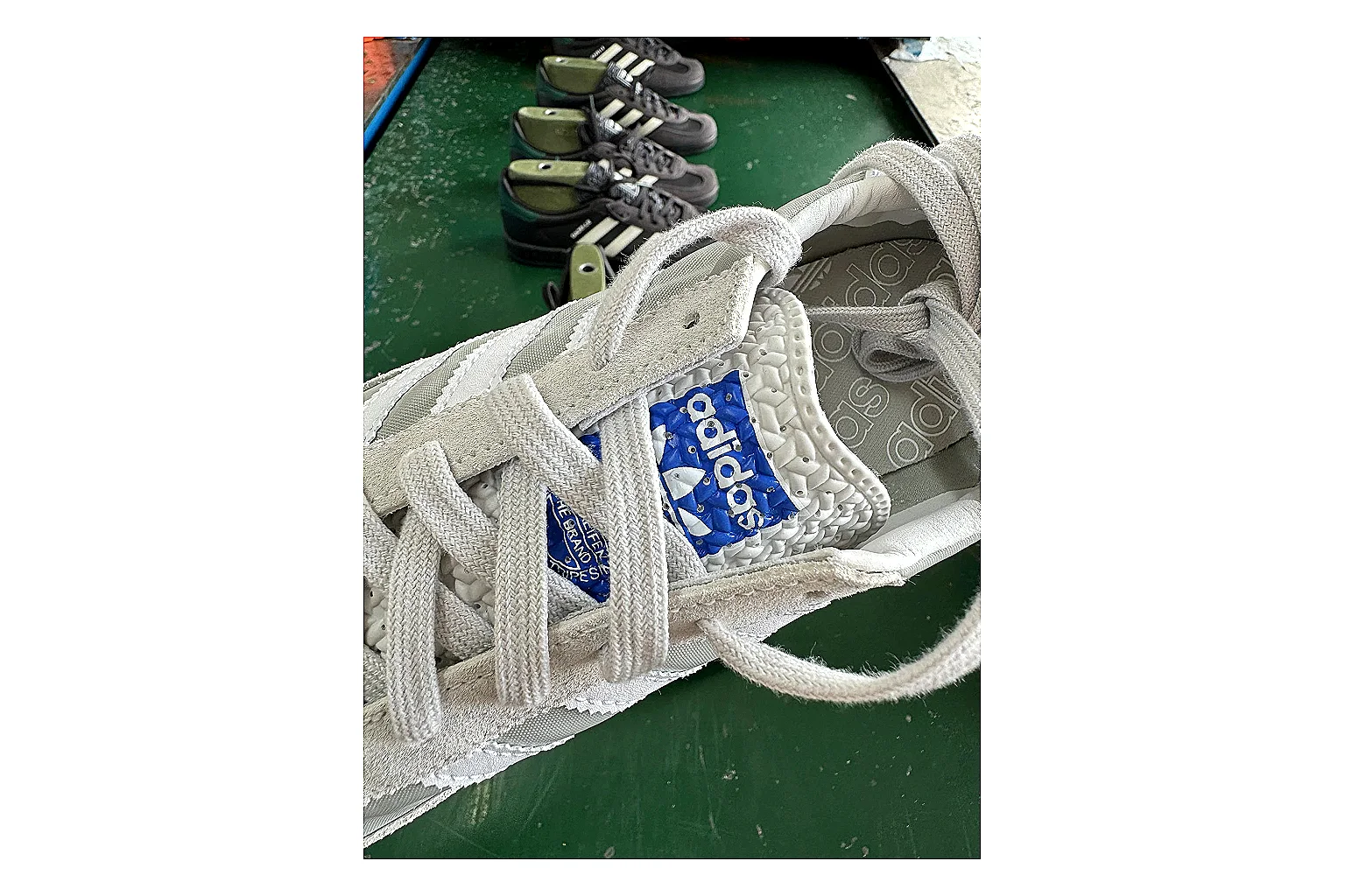 Adidas SL 72 RS White Grey QC photo showing white grey sl 72 rs retro runner with mixed upper and runner shape thumbnail 3