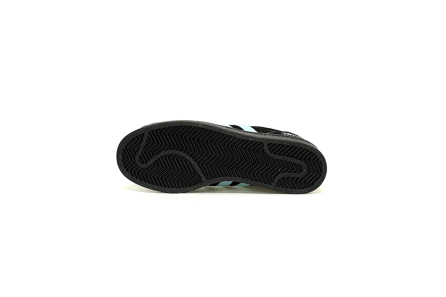 Adidas black aqua low-top top and outsole QC inspection angles