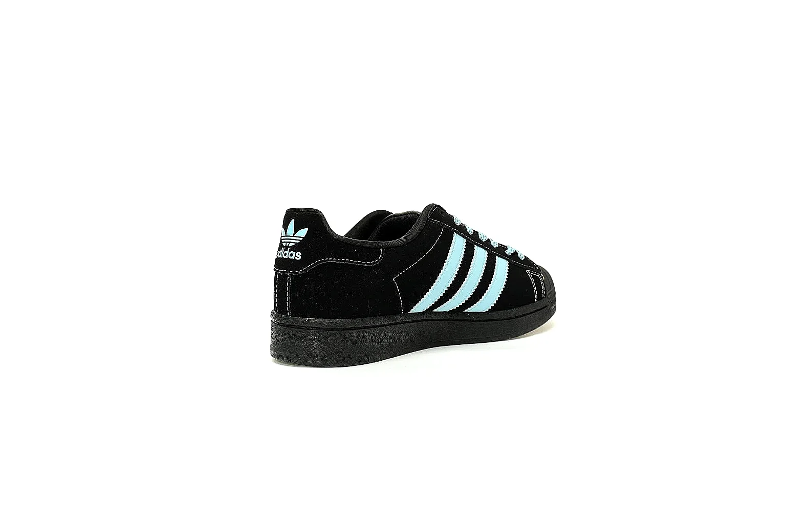 Adidas black aqua low-top top and outsole QC inspection angles thumbnail 5