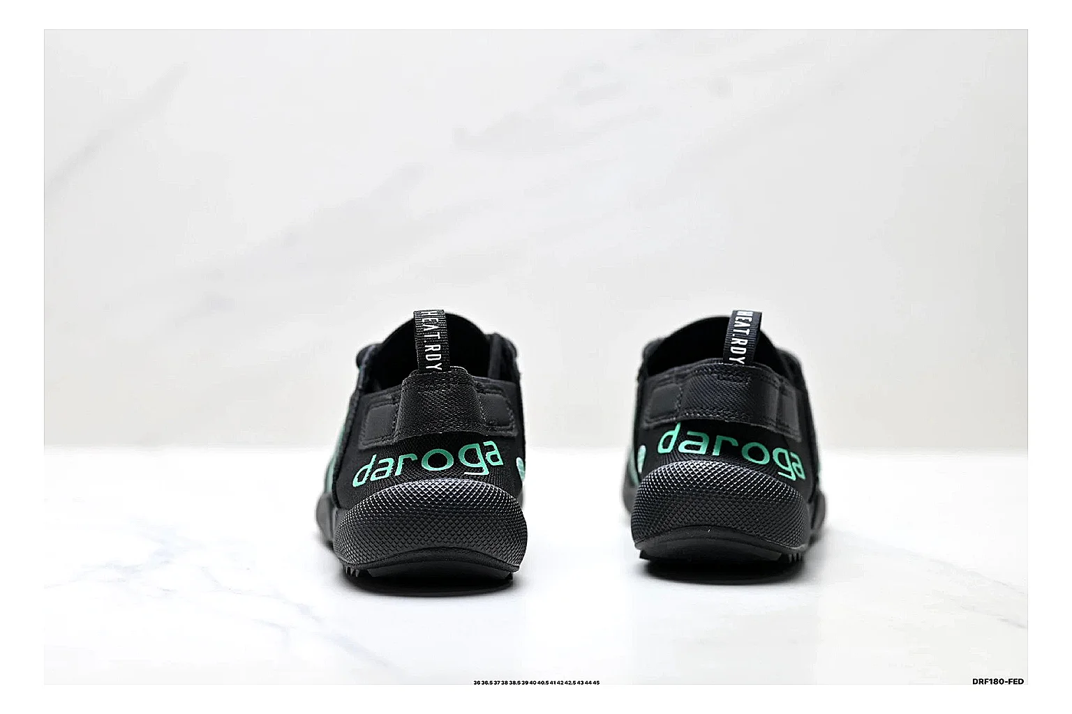 Adidas Terrex Daroga Black Green Sneakers QC photo reference showing black green outdoor trail sneakers with mesh texture, side-profile shape, upper panel lines, and outsole detail