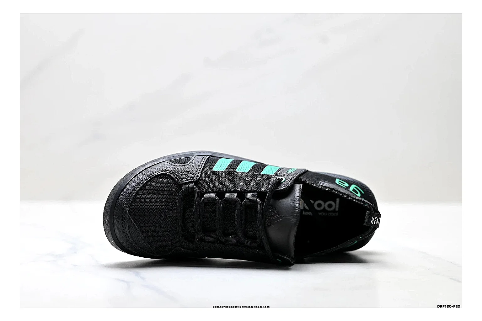 Adidas Terrex Daroga Black Green Sneakers QC photo reference showing black green outdoor trail sneakers with mesh texture, side-profile shape, upper panel lines, and outsole detail thumbnail 6