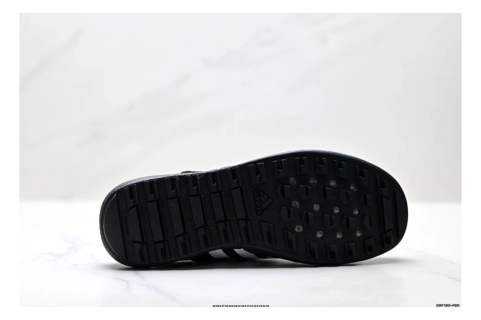 Adidas Terrex Daroga Black White Sneakers QC photo reference showing black white outdoor trail sneakers with mesh texture, side-profile shape, upper panel lines, and outsole detail thumbnail 3