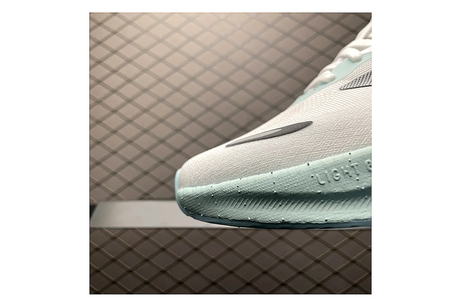 Adidas Velosamba White Grey Sneaker QC photo showing white grey velosamba terrace sneaker with mixed upper and terrace shape thumbnail 4