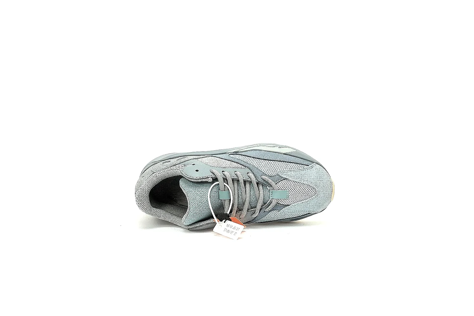 adidas Yeezy 700 Inertia six-angle QC gallery showing panels, toe boxes and outsole