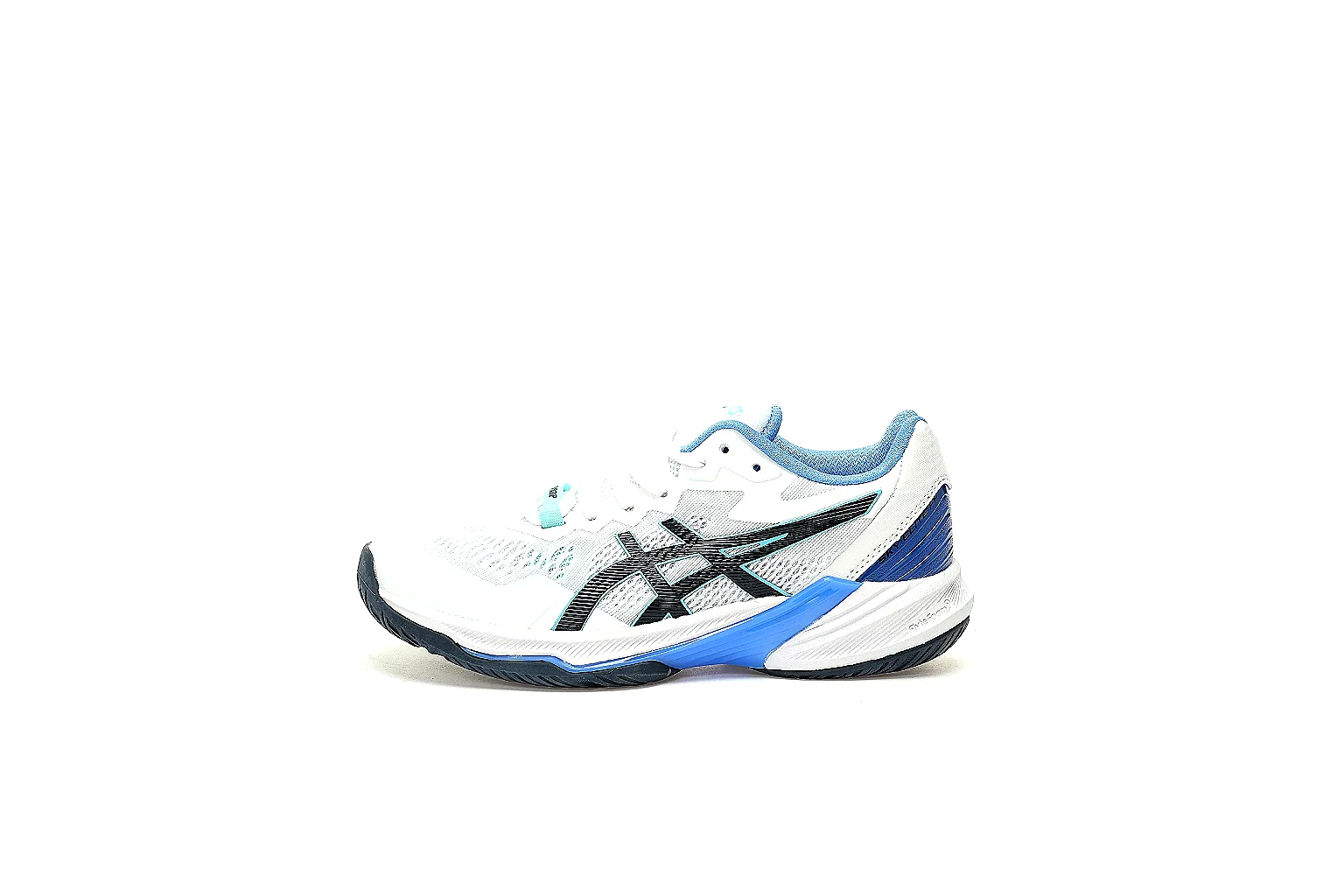 ASICS court shoe six-angle QC gallery showing sides top front and outsole thumbnail 2
