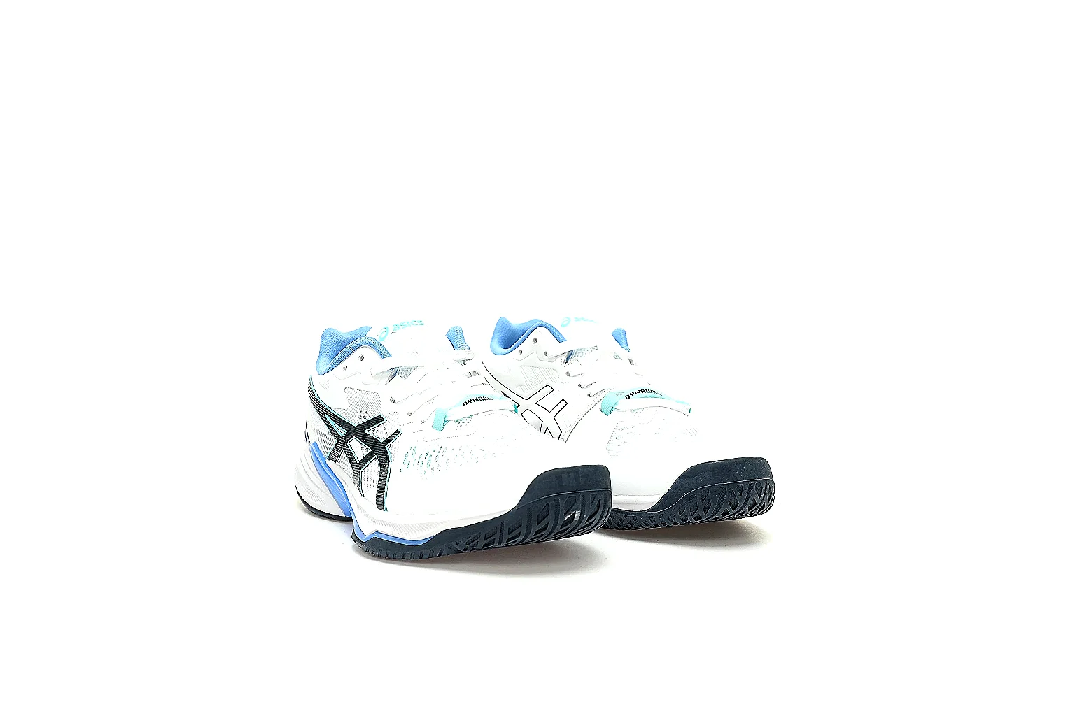 ASICS court shoe six-angle QC gallery showing sides top front and outsole thumbnail 4