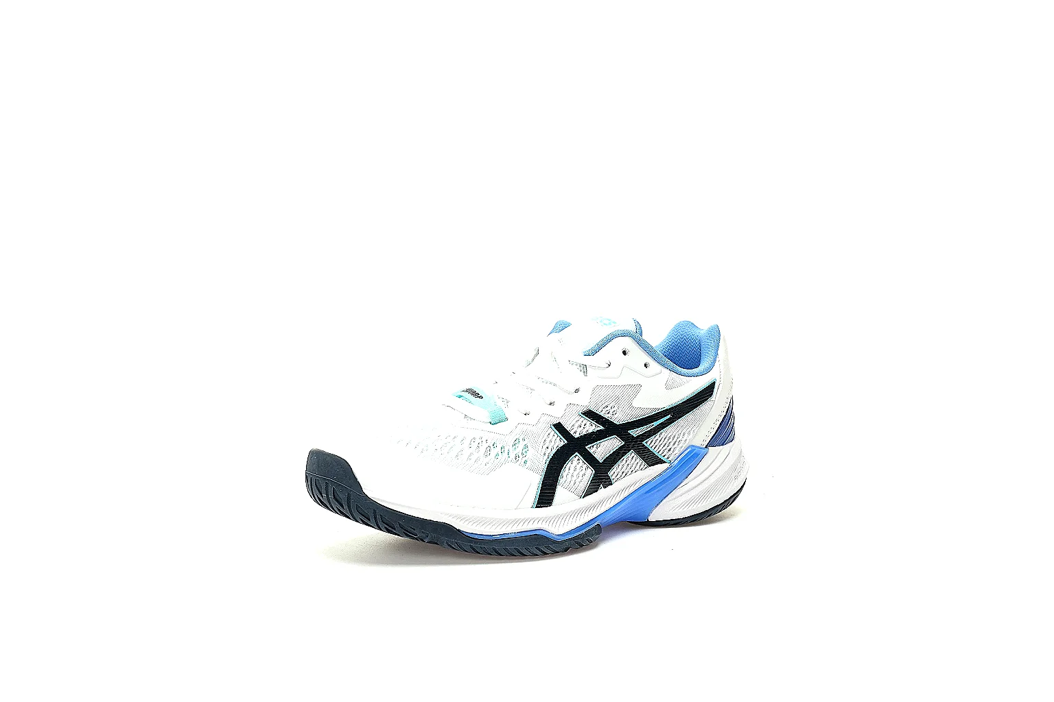 ASICS court shoe six-angle QC gallery showing sides top front and outsole thumbnail 5