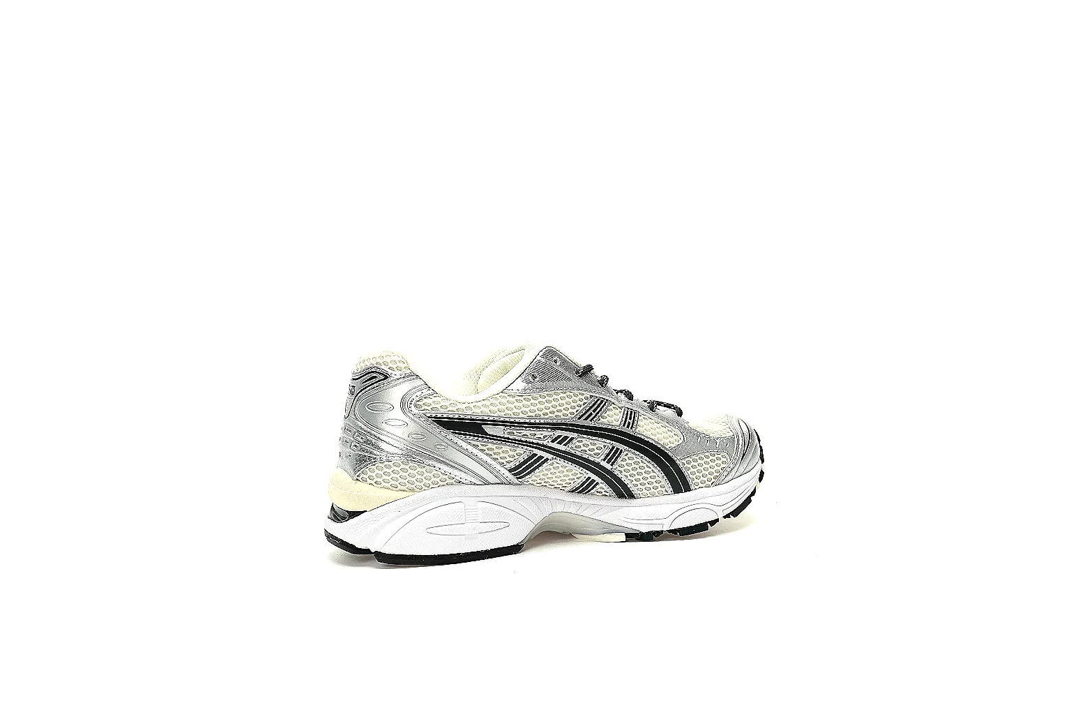 ASICS GEL-KAYANO 14 six-angle QC gallery in silver white and black thumbnail 6