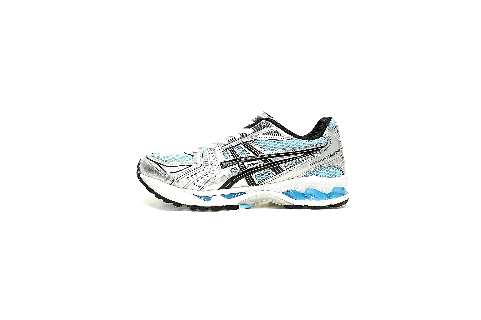 ASICS Gel-Kayano blue silver runner six-angle QC gallery thumbnail 2