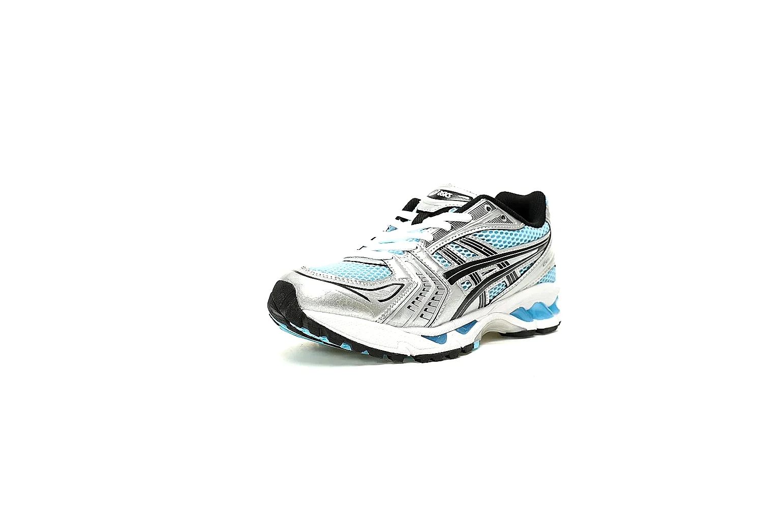 ASICS Gel-Kayano blue silver runner six-angle QC gallery thumbnail 5