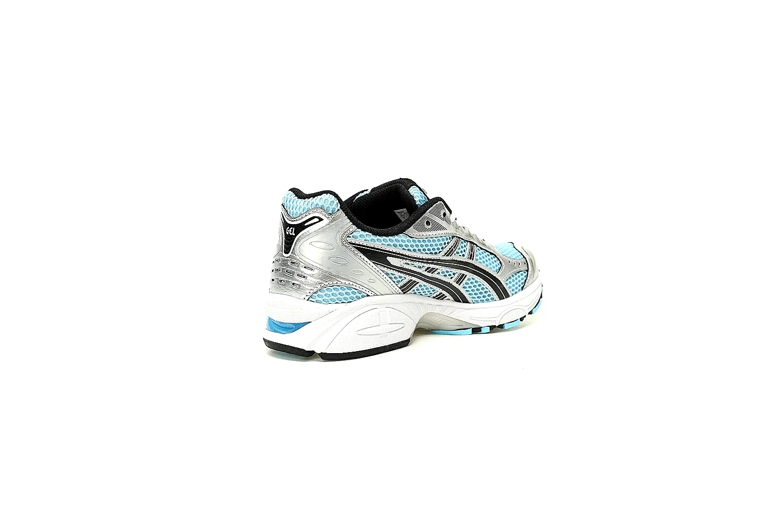ASICS Gel-Kayano blue silver runner six-angle QC gallery thumbnail 6