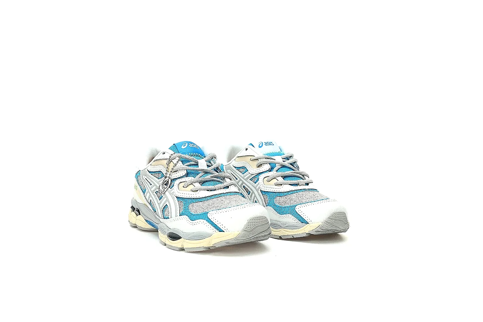 ASICS GEL-NIMBUS 10.1 lateral QC view with stripe overlays mesh and cream sole thumbnail 4