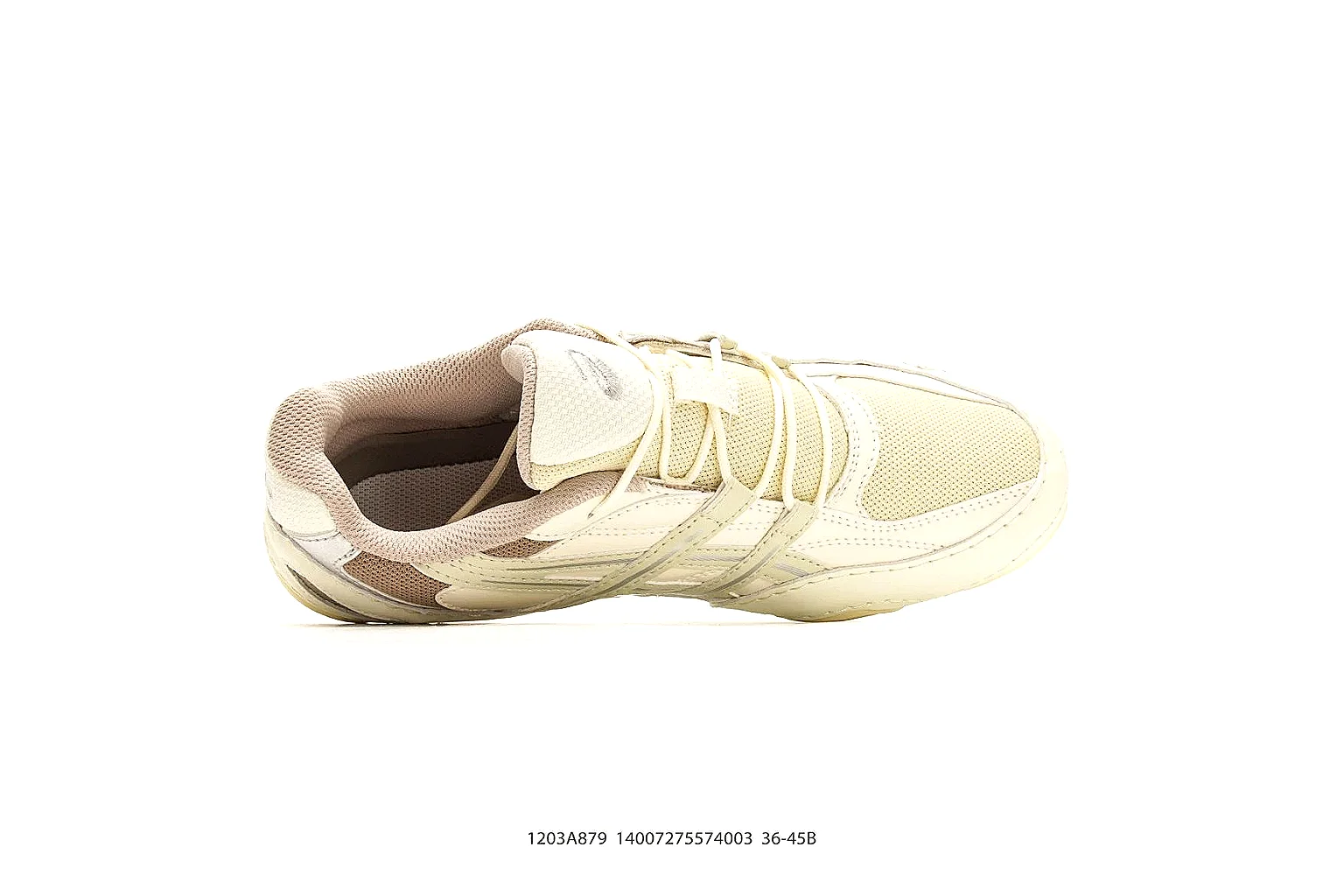 Asics Gel Runner Cream Brown QC reference photo showing cream brown mesh-leather upper, Asics side panels, retro runner shape, and cushioned sole thumbnail 6