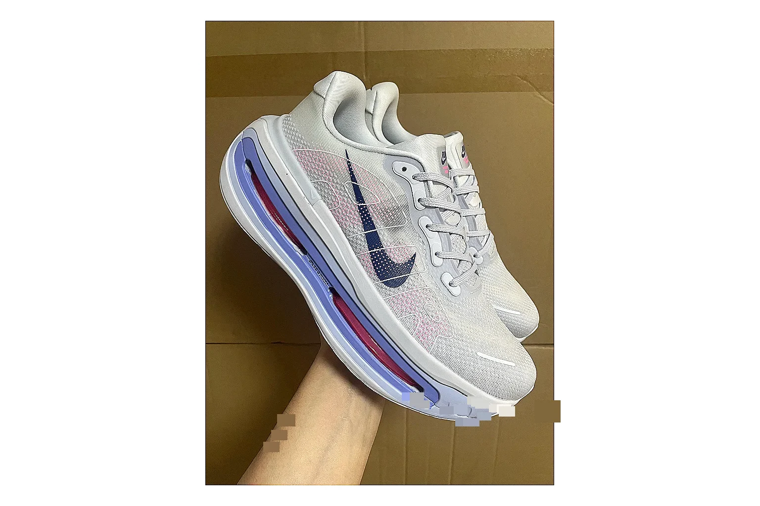 Asics Gel Runner White Purple QC reference photo showing white mesh-leather runner upper, purple Asics accents, retro running shape, and cushioned sole