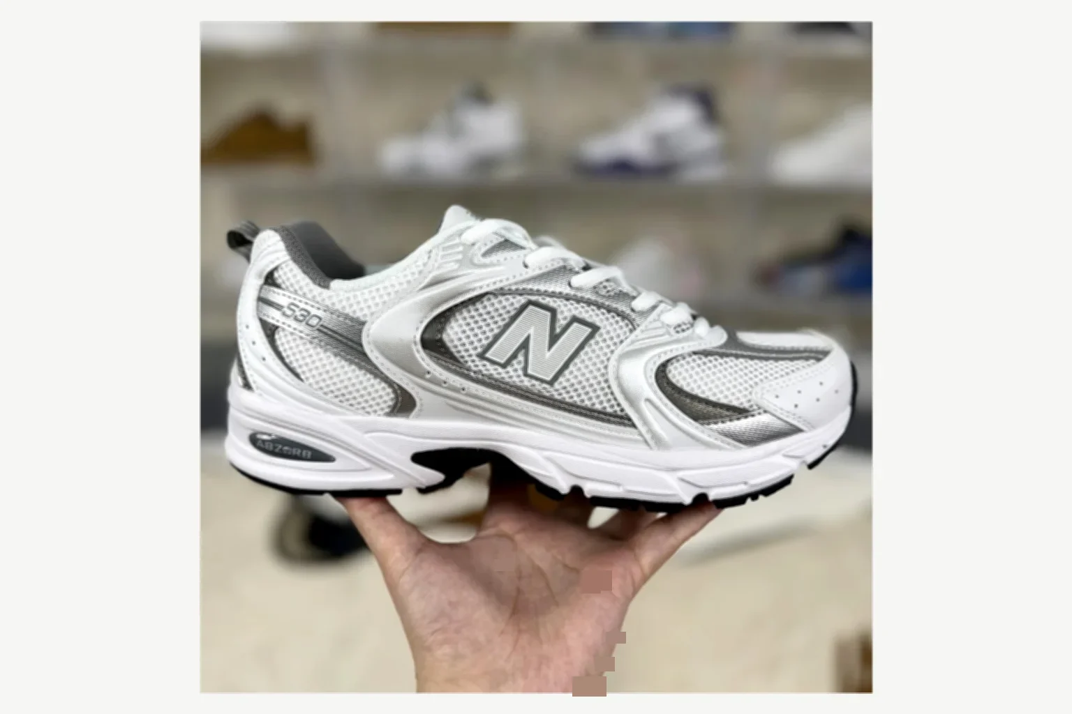 New Balance 530 Gray Blue Runner QC photo reference SKU 1194924594