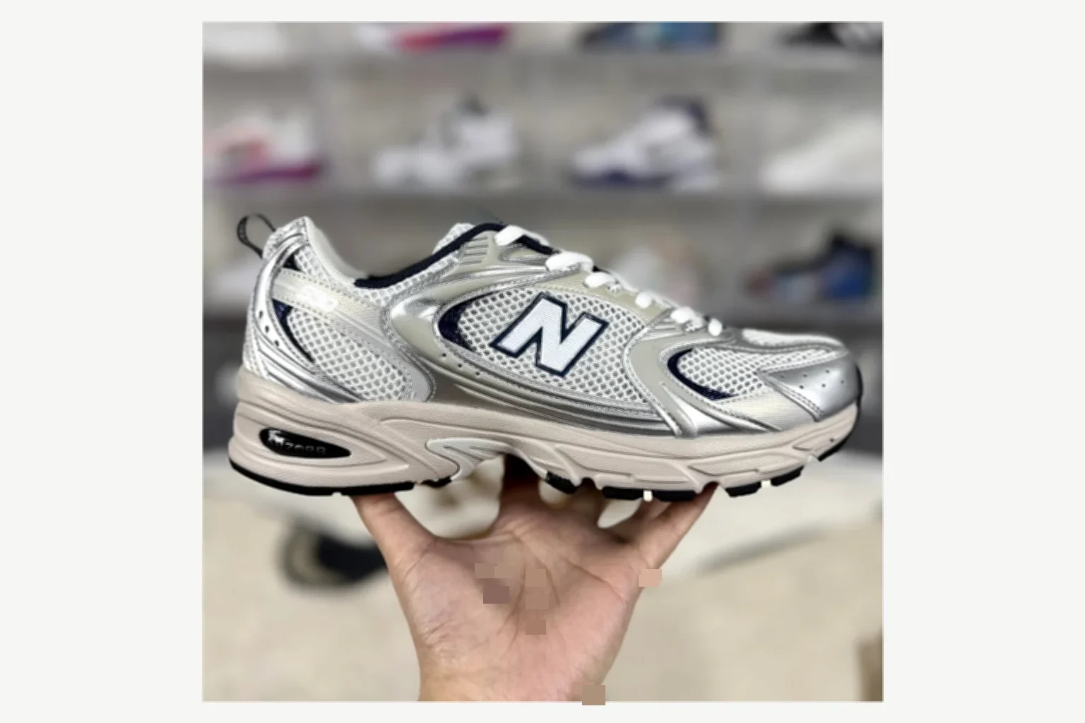 New Balance 530 White Black Runner QC photo reference SKU 1194924648
