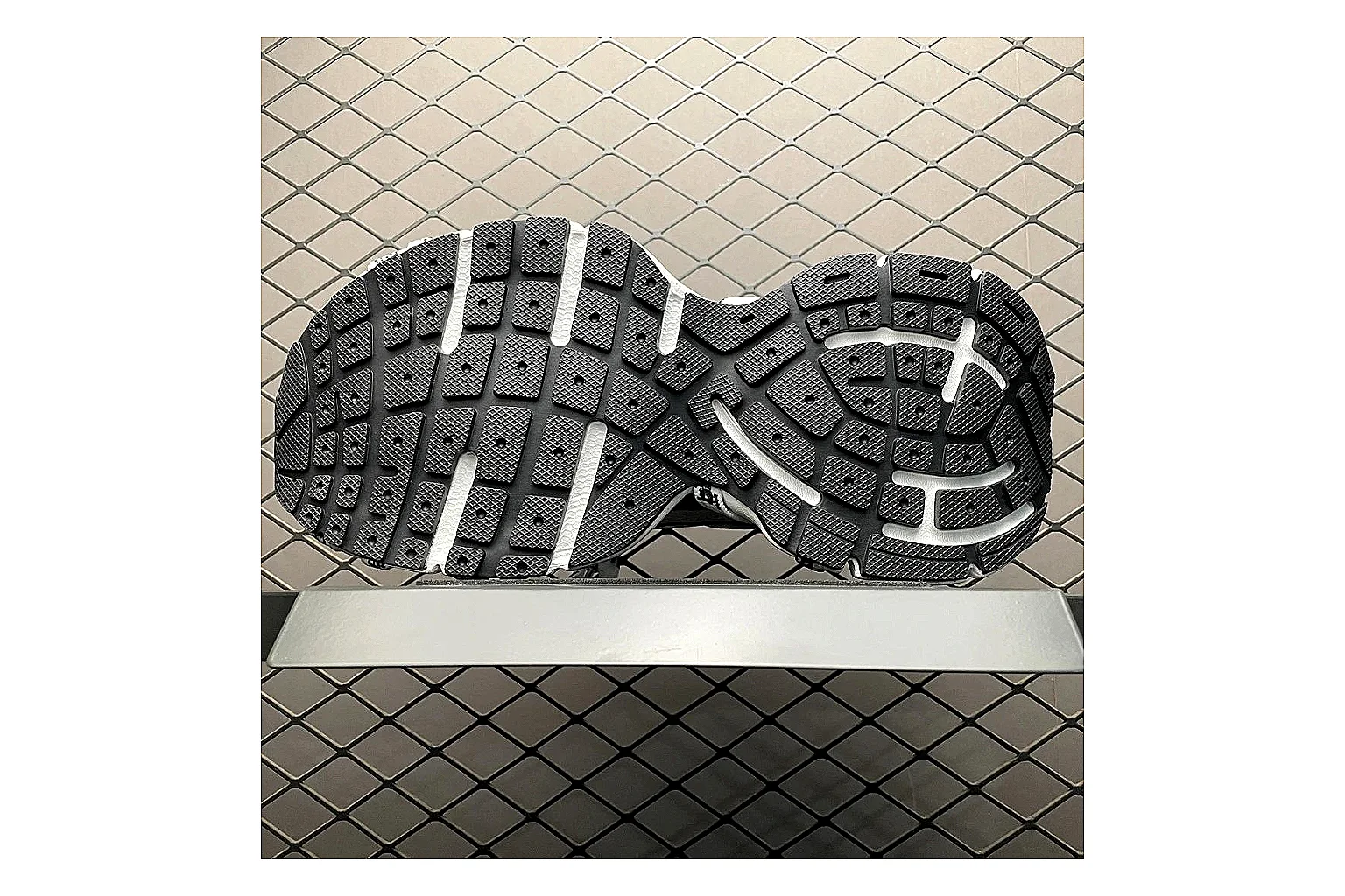 Balenciaga Track White Black Sandal QC photo showing white black track sport sandal with mixed upper and sandal shape thumbnail 3
