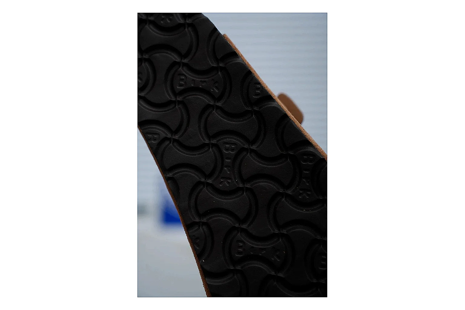 Birkenstock Arizona Tan Cork Slide QC photo showing warm brown upper, adjustable buckles and contoured footbed for easy casual outfits thumbnail 3
