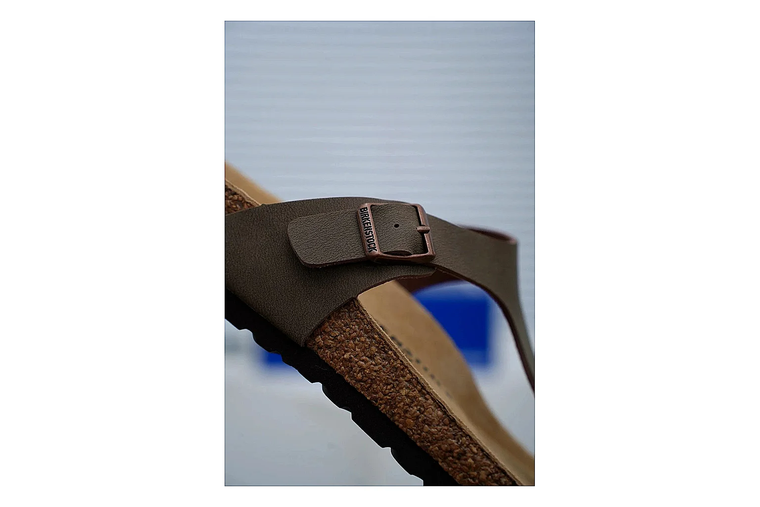 Birkenstock Arizona Taupe Cork Slide QC photo showing neutral upper, adjustable buckles and contoured footbed for easy daily wear