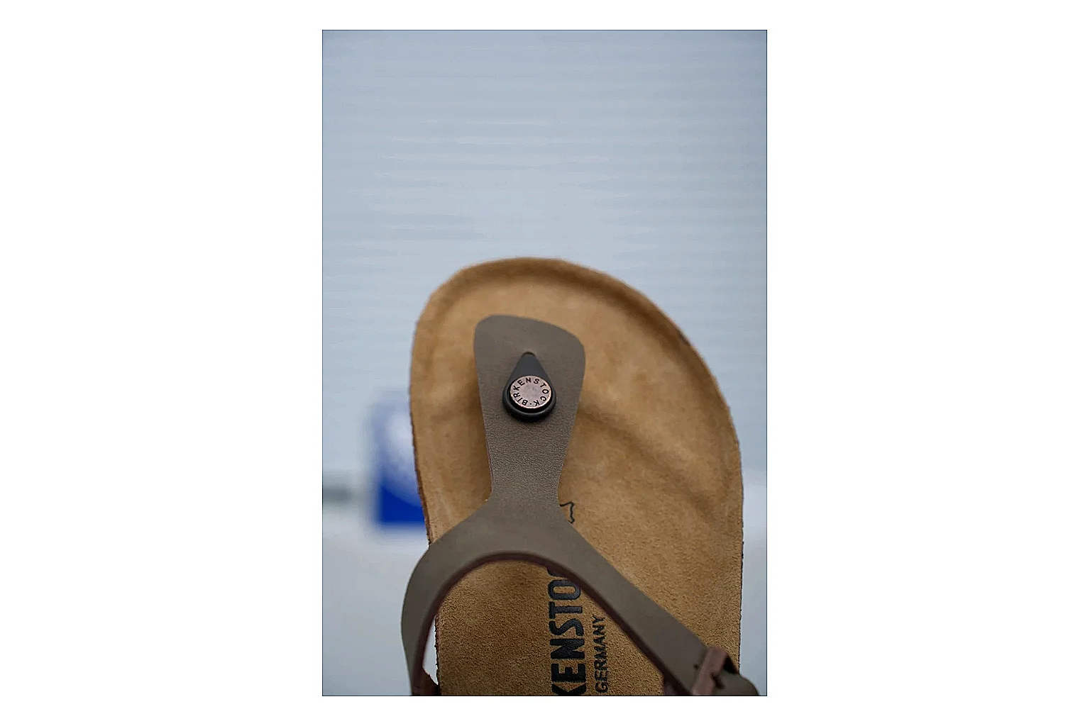 Birkenstock Arizona Taupe Cork Slide QC photo showing neutral upper, adjustable buckles and contoured footbed for easy daily wear thumbnail 4