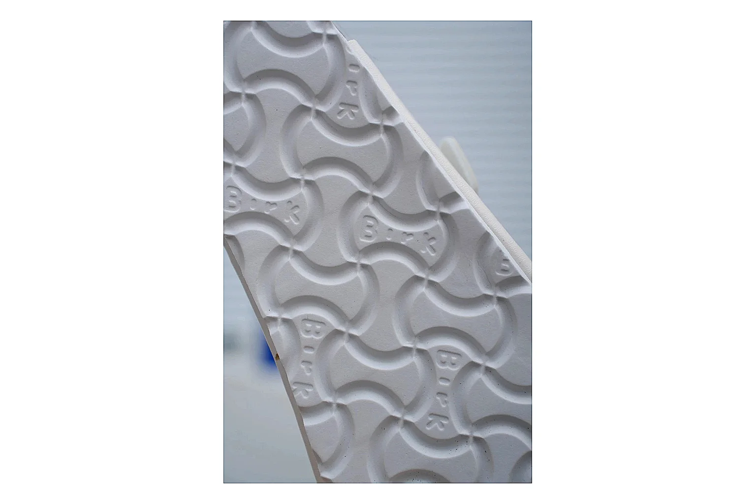 Birkenstock Arizona White Cork Slide QC photo showing adjustable buckles, contoured footbed and black outsole for clean summer casual styling thumbnail 3