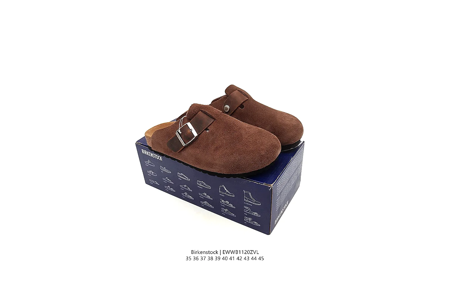 kakoqclab.com Birkenstock Brown Suede Clog 0876 Brown mule product image thumbnail 4
