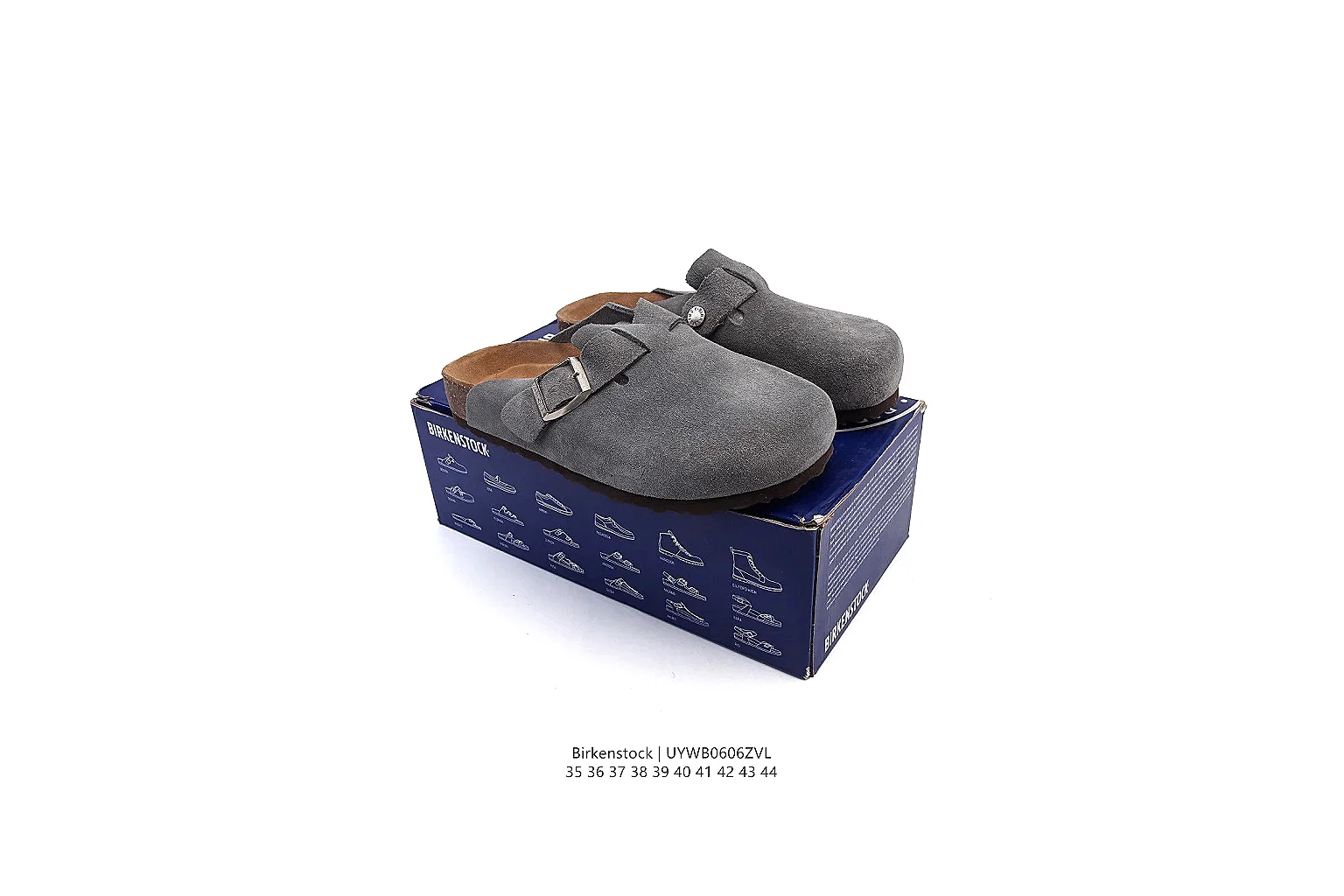 kakoqclab.com Birkenstock Grey Suede Clog 0903 Grey mule product image thumbnail 4
