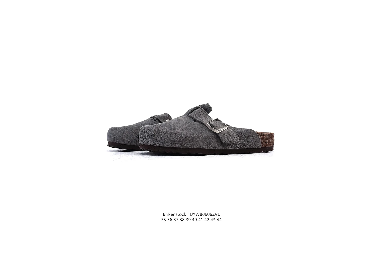 kakoqclab.com Birkenstock Grey Suede Clog 0903 Grey mule product image thumbnail 5