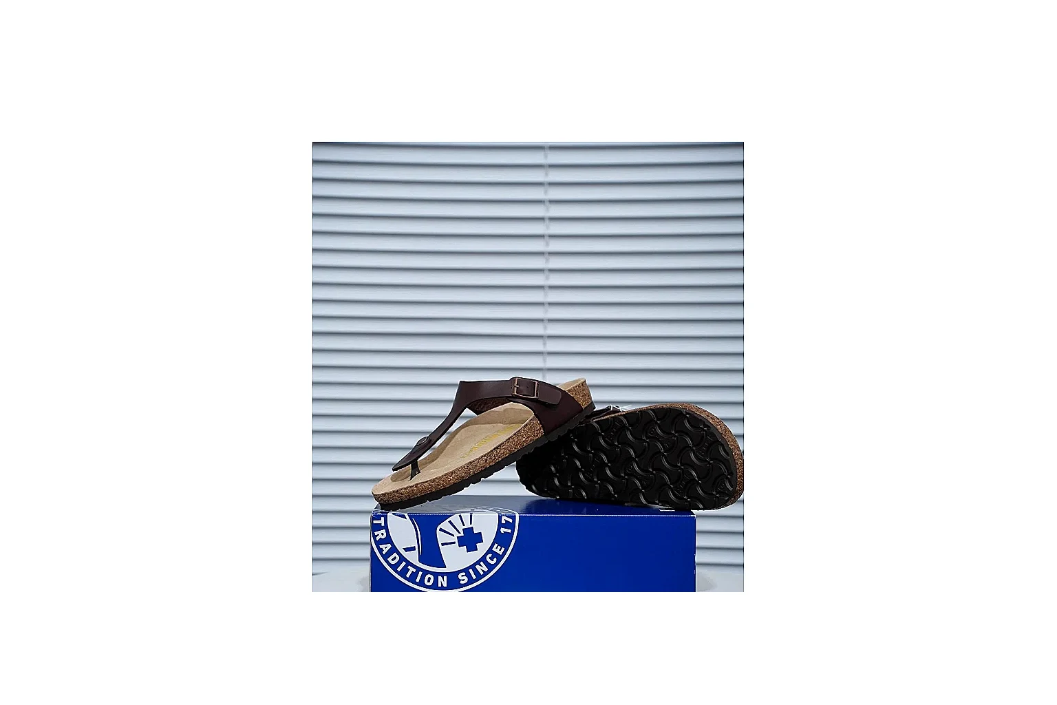 Birkenstock Boston Mocha Cork Clog QC photo showing closed toe, suede-look upper, side buckle and contoured footbed for relaxed year-round styling thumbnail 5