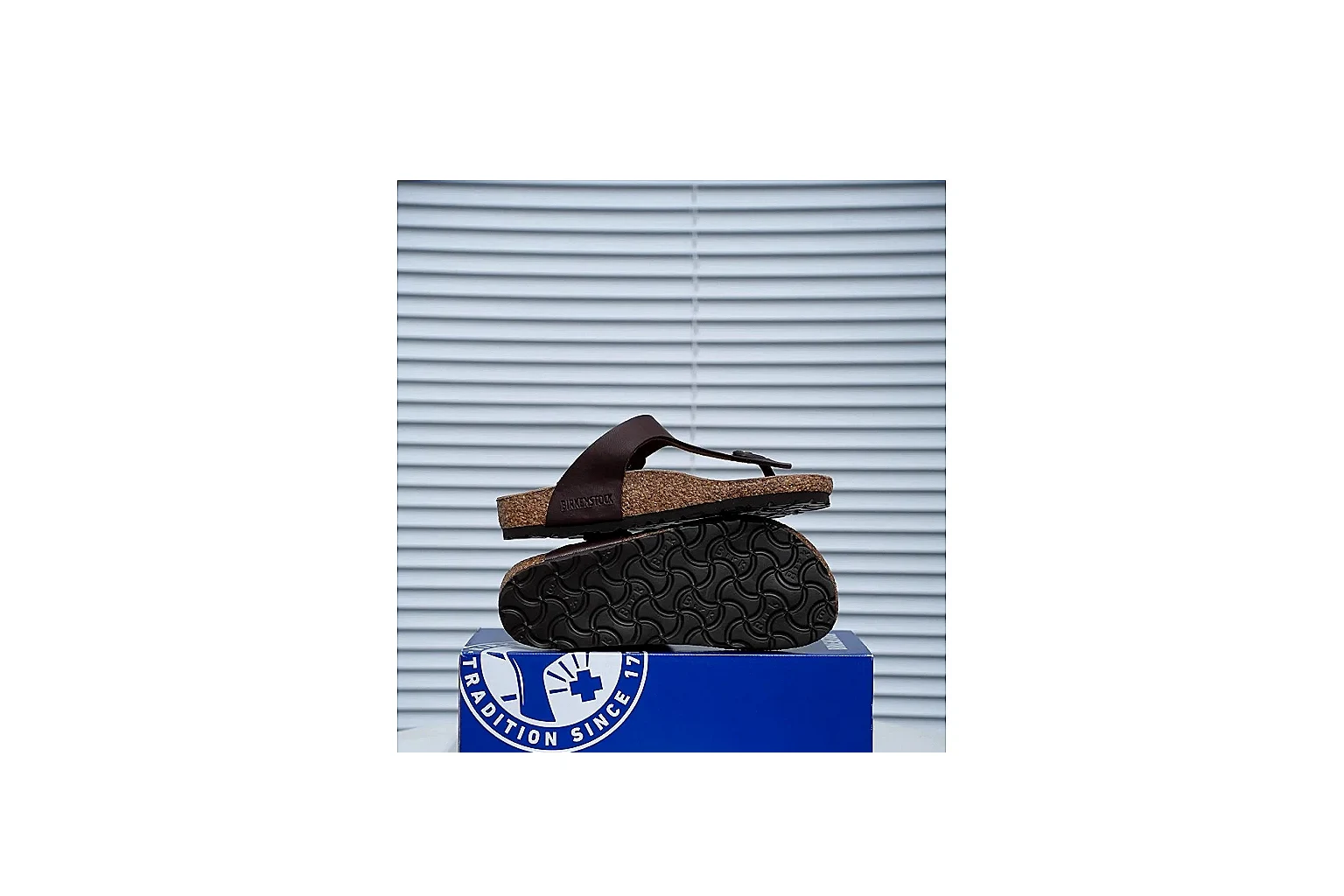 Birkenstock Boston Mocha Cork Clog QC photo showing closed toe, suede-look upper, side buckle and contoured footbed for relaxed year-round styling thumbnail 6